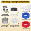 1/2" Pex Fittings, 48Pcs 1/2 Inch Pex Fittings Combo with
