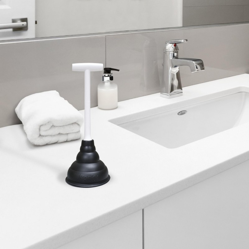 Korky Beehive Mini Sink and Drain Plunger - Works for