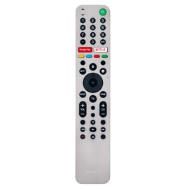 New RMF-TX611U Replacement Voice Remote Control Compatible with Sony Bravia LCD TV XBR-85Z8H XBR-75Z8H XBR85Z8H XBR75Z8H (Silver)
