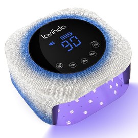 Lavinda UV Light for Gel Nails, 54W UV LED Nail Lamp Cordless Rechargeable Nail UV Lamp Nail Light with 4 Timer and LCD Display, Professional Nail Polish Curing Lamp Nail Dryer for Salon Use