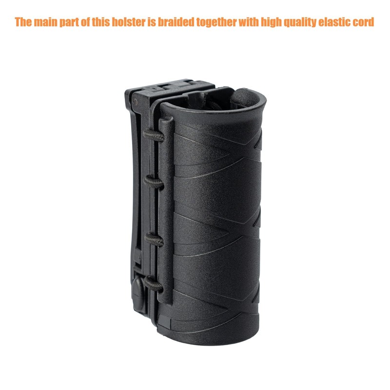 TACNEX Flashlight Holder for Duty Belt Tactical MOLLE Torch Holster