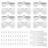 Gutter Downspout Hinge, 6Pcs Downspout Extension Flip-Up Zip Hinge Installation
