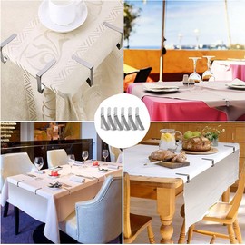 Table Cloth Clip,18Pack Tablecloth Clips Suitable for 0.6-1.8 Inchs Thick Tables Stainless Steel Tablecloth Clips Indoor,Perfect for Outdoor Events, Home, Dining, Picnic, Party and Wedding