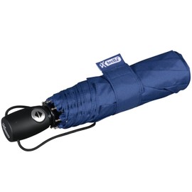 iX-brella Lightweight solid pocket umbrella with automatic open/close mechanism - mid class, blue, Automatic pocket umbrella