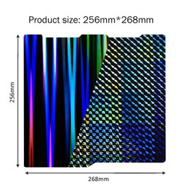 RugooSpink 256 x 268 mm Cobra 3/Cobra 3 Combo Double Sided Sheet Smooth Steel Sheet H1H Platform Build Sheet (Phantom + Light Beam) Heated Bed for Anycubic 3D Printer