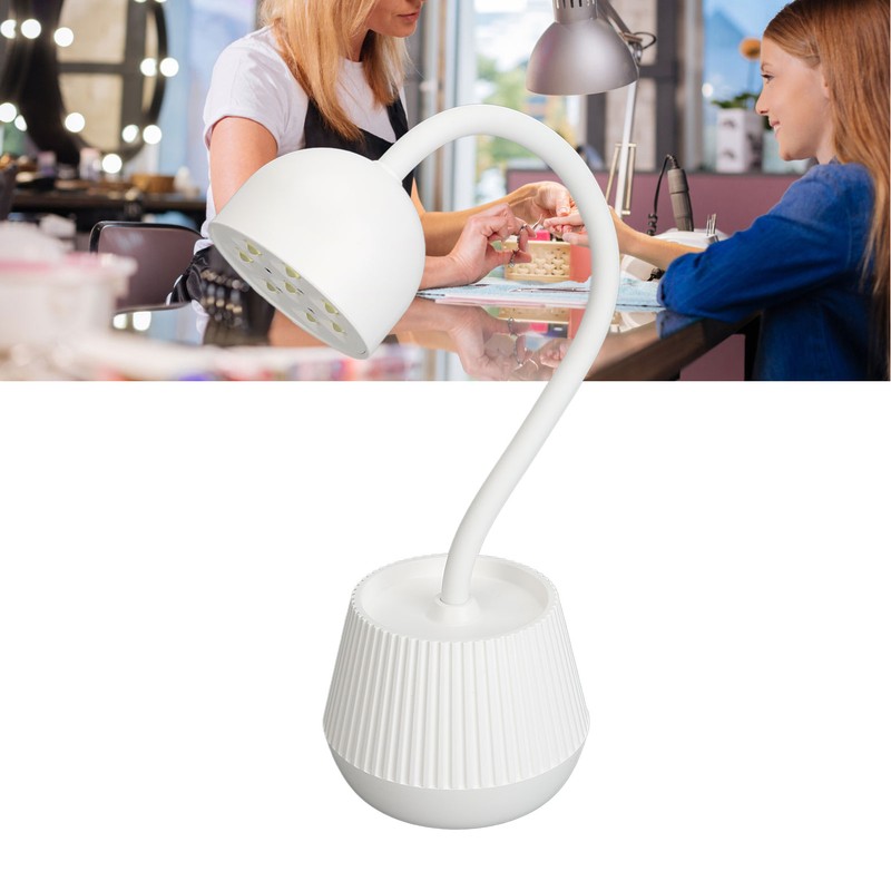 Lotus Shape Nail Lamp 360 Degree Rotatable Infrared Induction Gooseneck