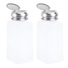ULTECHNOVO 2Pcs Drücken Alkoholspender Leer Abschließbare Antistatische Push-Down-Pumpe Flaschen Platz