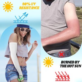LSYZHX 7 Pairs Cooling Arm Sleeves,Uv Sun Protection Arm Bands Cover Sleeve for Women Men Outdoor Sports Cooling Sleeves (7 Colors)