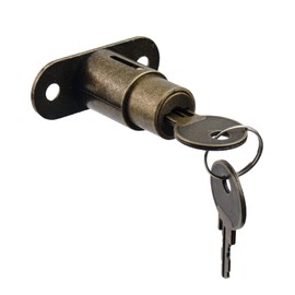 Chinflly Drawer Lock,Zinc Alloy Cylindrical Cabinet Locks with Keys,Desk Locks File Cabinet Door Lock for Wardrobe Furniture Locker Showcase with 2 Keys,Type-1