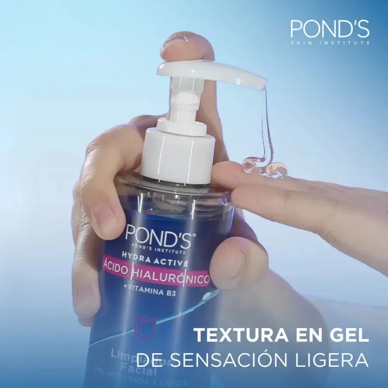 Limpiador Facial POND'S Ácido Hialurónico Vitaminas B3 200ml
