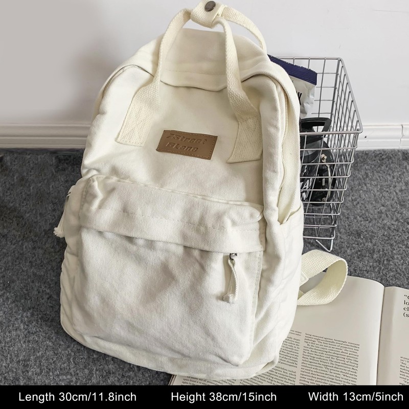 TeeYee Canvas Backpack Women's Backpack with Handle Large Capacity Girls