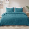 Exclusivo Mezcla Ultrasonic Full Queen Quilt Bedding Set, Lightweight Teal