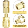 Mikqky Pack of 10 Euro Compressed Air Coupling, 1/4 Inch