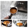 58mm 3 Ears Stainless Steel Bottomless Naked Portafilter Wooden Coffee