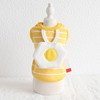 Puppy Striped Egg Vest Cute Skin Friendly Breathable Round Neck