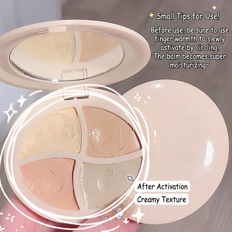 4 Colour Brand Full Coverage Palette with Brush - Waterproof