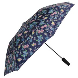 Coopers of Stortford Strongest Windproof Umbrella, Folding, 41CM/ 16IN Long (Floral)