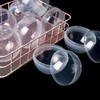 Clear Round Capsules 120Pcs, for Vending Machine, Empty Fillable Balls,