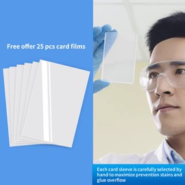 JODSSXI 25 Pcs Super Clear Regular Toploader for Standard Card Slightly Flexible 35pt Top Loader Card Sleeves Premium Hard Plastic Standard Card Protectors for MTG Cards YUGIOH Cards Sports Card