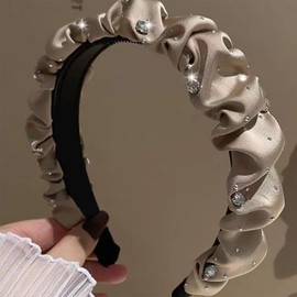 2Pcs Hair Bands Hair Hoops with Teeth Headbands for Women Girls Fashion Head Bands Non Slip Sparkly Hair Accessories