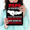 Papa & Tochter, ein Herz und eine Seele Metal Sign