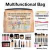 UPNEGE Floral Makeup Bag Gifts for Women What a Wonderful