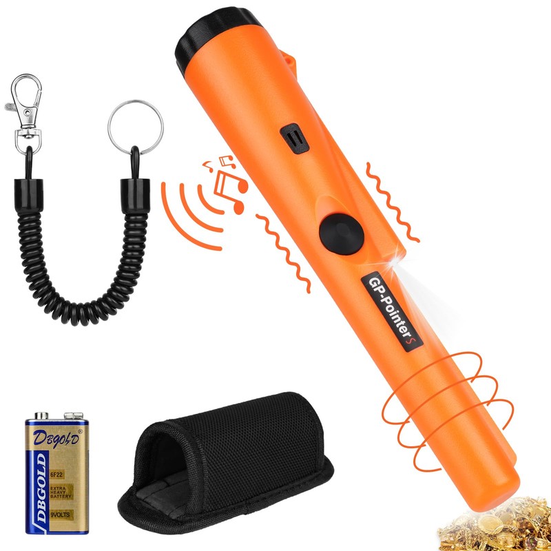 Flintronic Metal Detector Pinpointer, 360° Portable Metal Detector Finder Pinpointer,