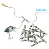 PATIKIL 3 Way Swivel 0.7x0.4 Inch, 30 Pack Cross Line