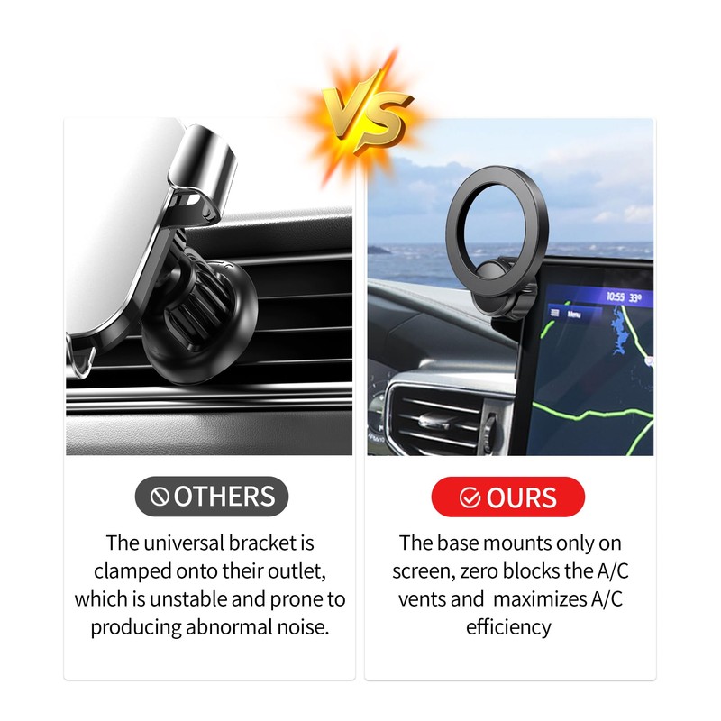 Car Phone Holder for Ford Explorer 2020-2024 10.1" Screen Magsafe