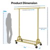 HOKEEPER Clothing Rack Gold Clothes Rack Heavy Duty Garment Rack