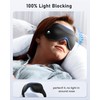 Eye Mask Lightweight for Side Sleeper: Blackout 3D Contoured Eye