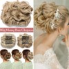 Scrunchy Updo Combs Ponytail Hair Extensions Clip in Bun Claw