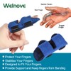 Welnove Finger Splint, 2 Pieces Finger Brace for Mallet Finger,