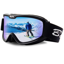 BangLong Ski Goggles Snowboard Goggles for Glasses Wearers Men Women Snow Goggles OTG UV Protection Anti Fog Ski Goggles for Winter Sports, Skiing, Skating