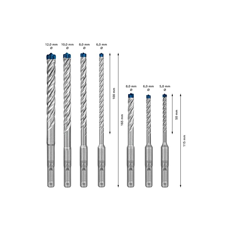 Bosch Juego de Brocas EXPERT SDSPlus7X 7und