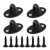 JIHUOO 4 Pcs Stainless Steel Pad Eye Hooks Plate U