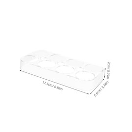 Tofficu Egg Storage Container Fridge Organiser 8 Egg Holder Box for Refrigerator
