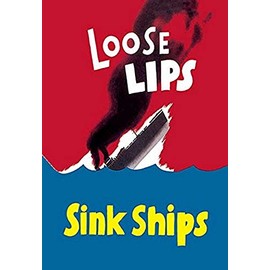 Buyenlarge 'Loose Lips Sink Ships' Paper Poster, 20 by 30-Inch