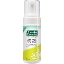  Thursday Plantation Tea Tree Foaming Wash Facial Wash (150ml/Foam Type), Natural Aroma Scent (Pore Care/Moisturizing), Sensitive Skin, Oily Skin, Australia