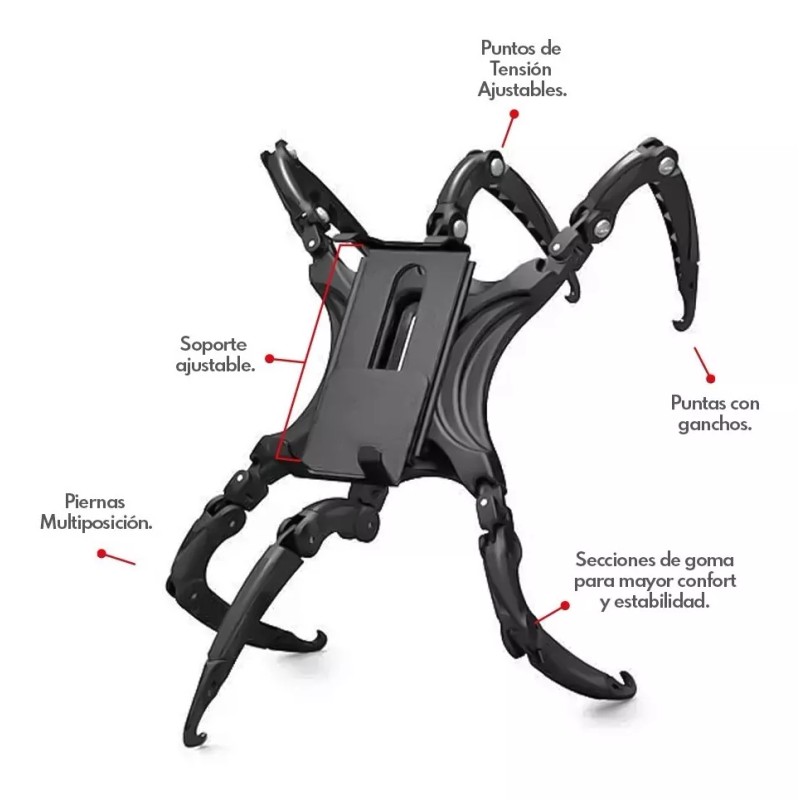 Yelio Soporte Tripie Para Celular Camara Universal Diseño Araña