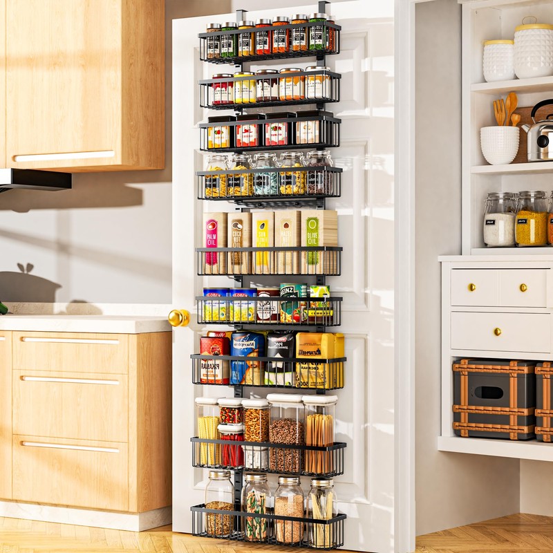 Moforoco 9-Tier Over The Door Pantry Organizer, Pantry Organization and