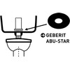 Sanitop-Wingenroth Cistern Gasket Set, 2 Piece Set, Rubber Bell Seal