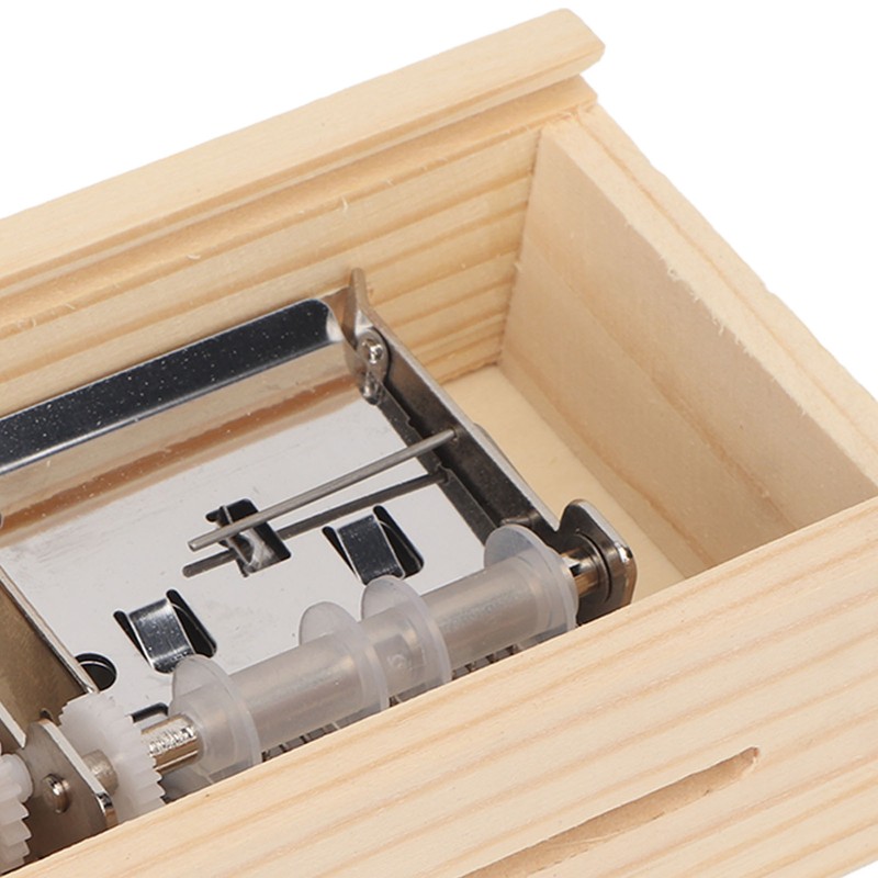 Music Box 15 Note Hand Crank Compact Retro Style Attractive