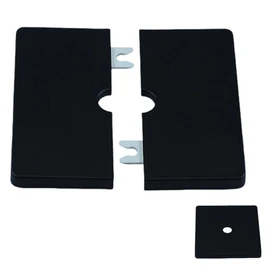 Wall Split Flange Plumbing Cover Plates, Square Shower Arm Flange Escutcheon Plate Wall Split Pipe Flange Cover Plate for Fixed Shower Head Faucet Standard Pipes (12mm/0.47in)