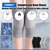 Canlaten·U Bamboo Charcoal Compression Knee Sleeve - Elastic Knee Braces