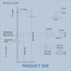Airuida Shower Faucet Set Complete with Showerhead, Single Function Shower