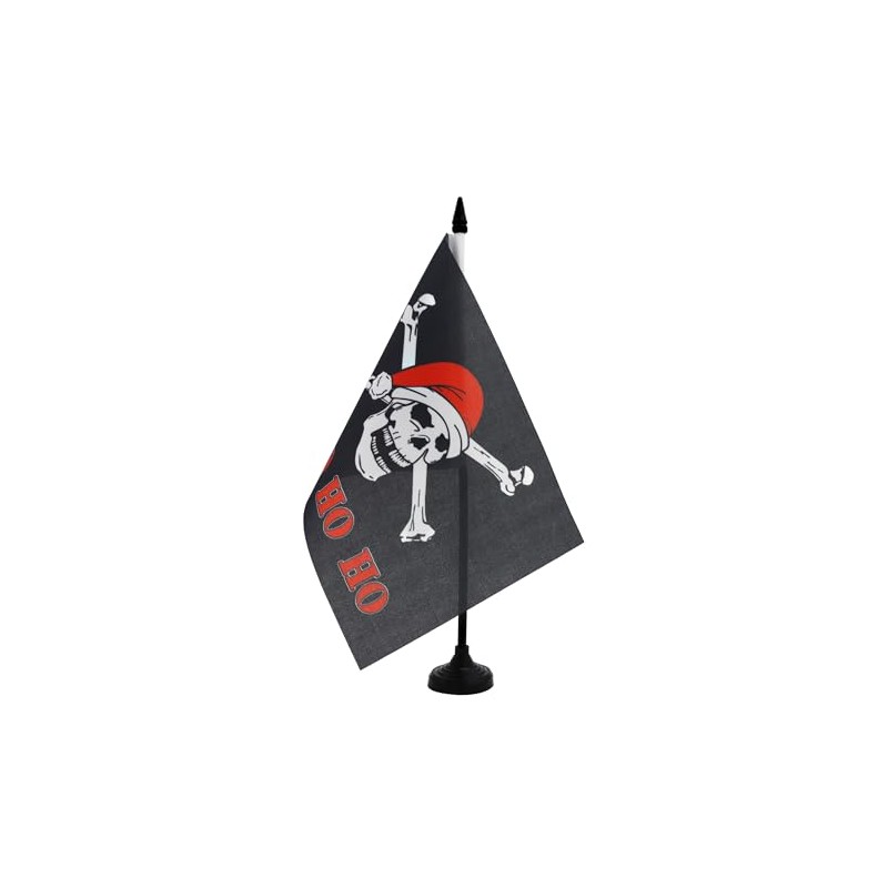 AZ FLAG - Santa Pirate Yo Ho Table Flag 8.25