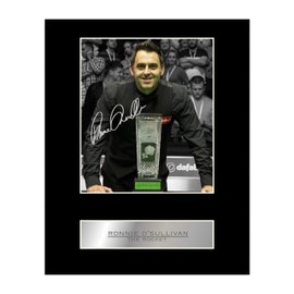 Ronnie O'sullivan Signed Mounted Photo Display