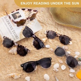 SKYWAY Bifocal Reading Sunglasses For Women Men, Fashion Classic Sun Readers With Spring Hinge UV400 Protection Black Tortoiseshell +2.5