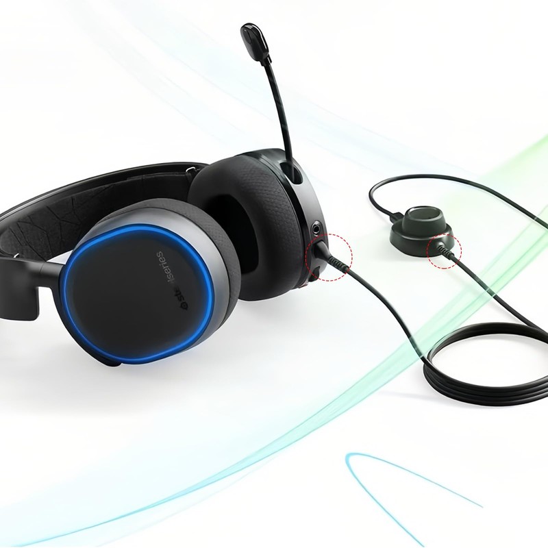 Elitecran Replacement Headset Sound Cable Compatible with SteelSeries Arctis 7